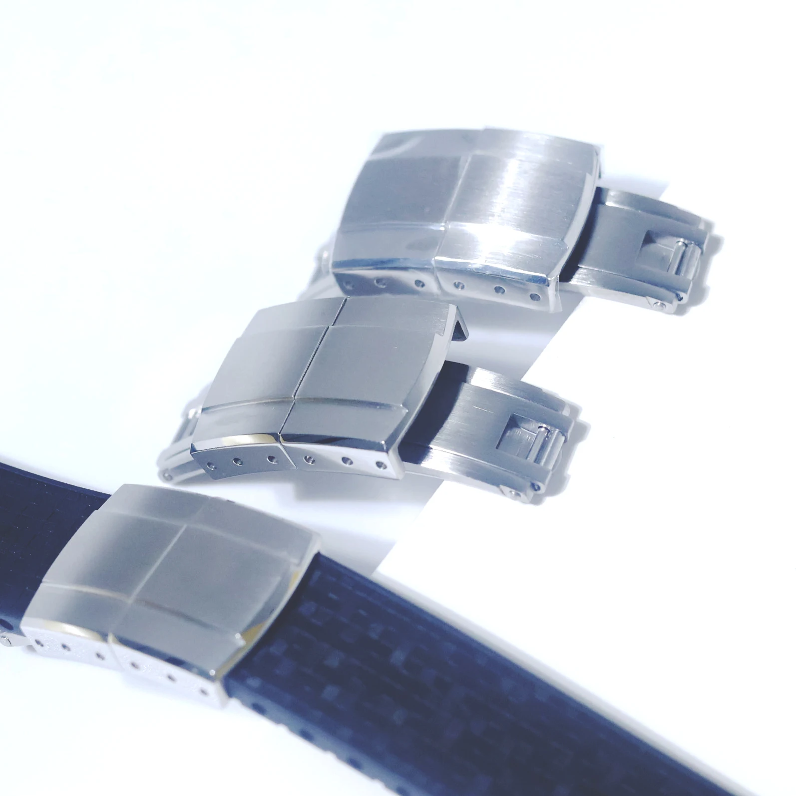

Premium 316L Stainless Steel Daytona Buckle Clasp 16mm18mm Brushed Polished Finish Watch Strap End Link Compatible with Cartier