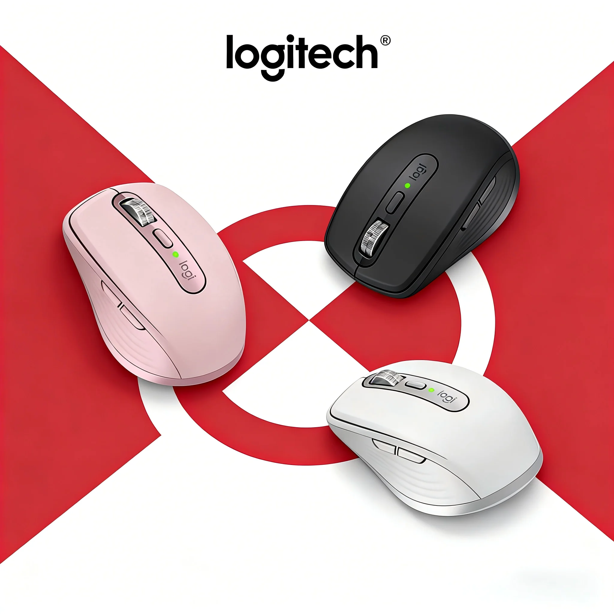 

Беспроводная эргономичная мышь Logitech MX Anywhere 3S с высокоточным стеклянным датчиком отслеживания 8000 DPI и длительным сроком службы батареи
