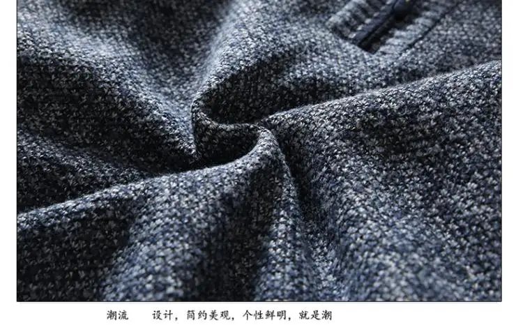 New Pullovers Autumn Winter Knit Sweater Men's Zipper Outwear Korean Casual Streetwear Turtleneck Cold Blouse Hombre Jumpers