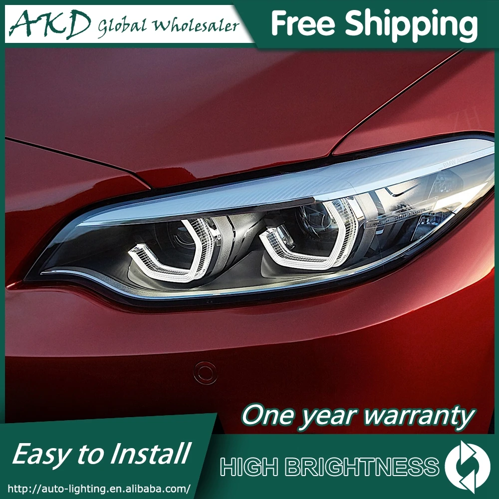 

Car For BMW F22 2014-2022 F23 Convertible Head Lamp 12V Led Fog Lights DRL Hella Tuning Light Car Accessories 218 220 Head Light