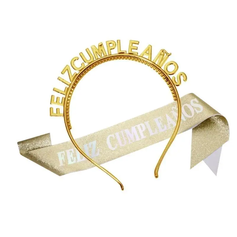 a52eグリッターサッシ＆マスカレーデ女性ヘッドバンドスーツ大人の女の子の帽子を子供と十代の若者たち