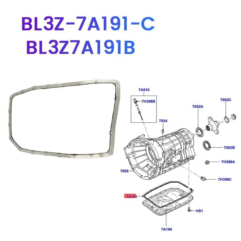 Automatic Transmission Pan Gasket BL3Z-7A191-C For Ford F-150 F250 F-350 Mustang Explorer Expedition Lincoln BL3Z7A191B