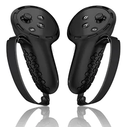 Silicone Protective Cover With Knuckle Strap For Meta Quest 3 VR Accessories Controller Grips Handle Protector