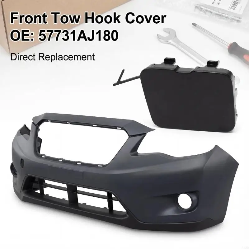 

Car Front Bumper Tow Towing Hook Eye Caps Cover for Select Model Plastic Replacement Eye Tow Eye Caps 57731AJ180