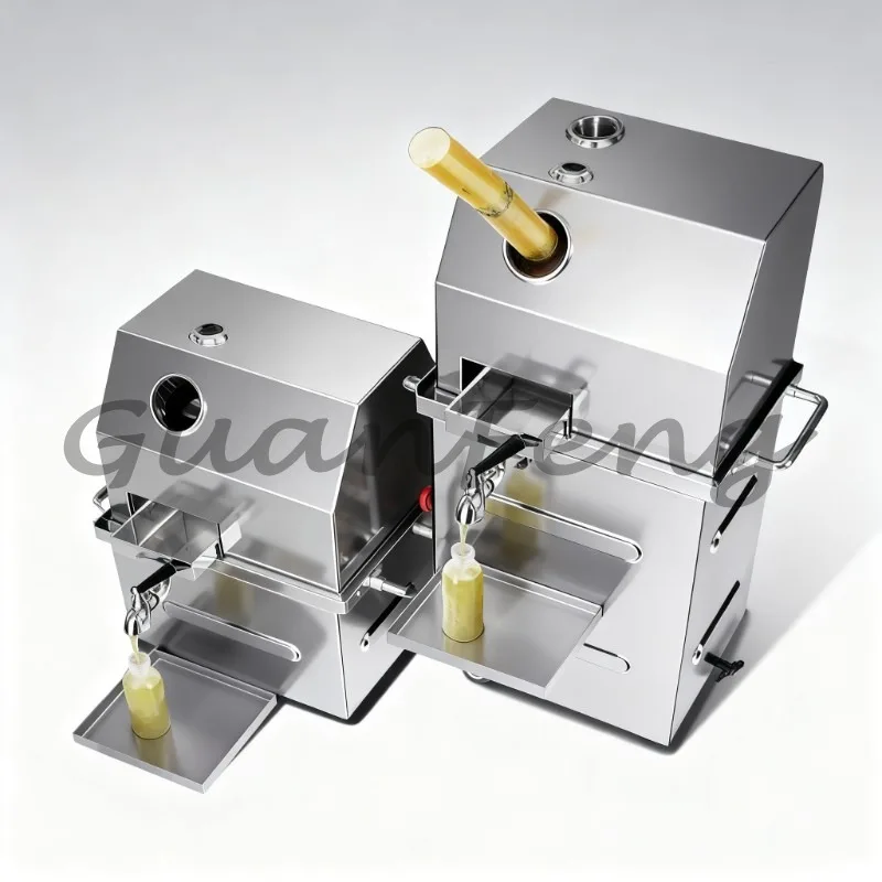 350W Electric Sugarcane Juicer, Stainless Steel Cane Juice Extractor, Beverage Shop, Snack Bar, Juicer