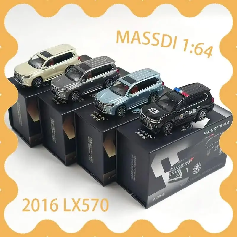 MASSDI 1:64 Scale 2016 LX570 Alloy Car Model Adult Classic
