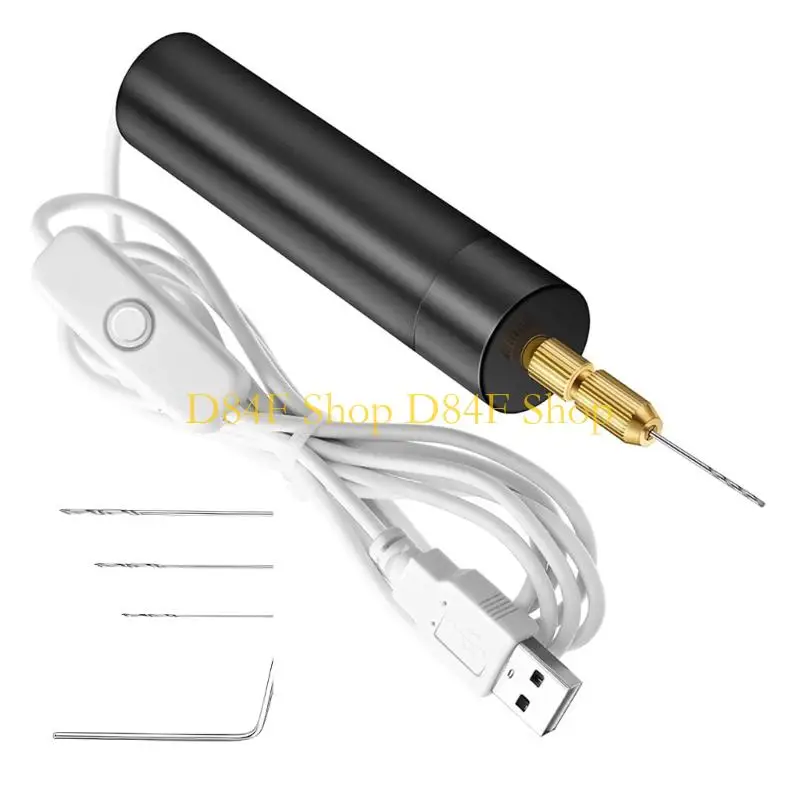D84F Portable Electric Drill Includes Multiple Bit For Resin Horn And DIY Creation