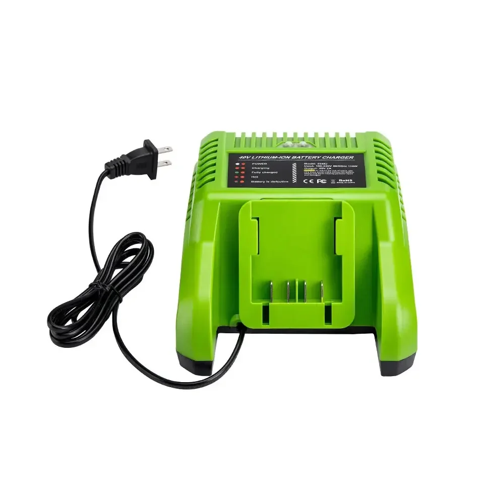 For GreenWorks 40V charger 29472 ST40B410 BA40L210 STBA40B210 29462 20262 29282 Lithium battery charger 29482 G-MAX 40V