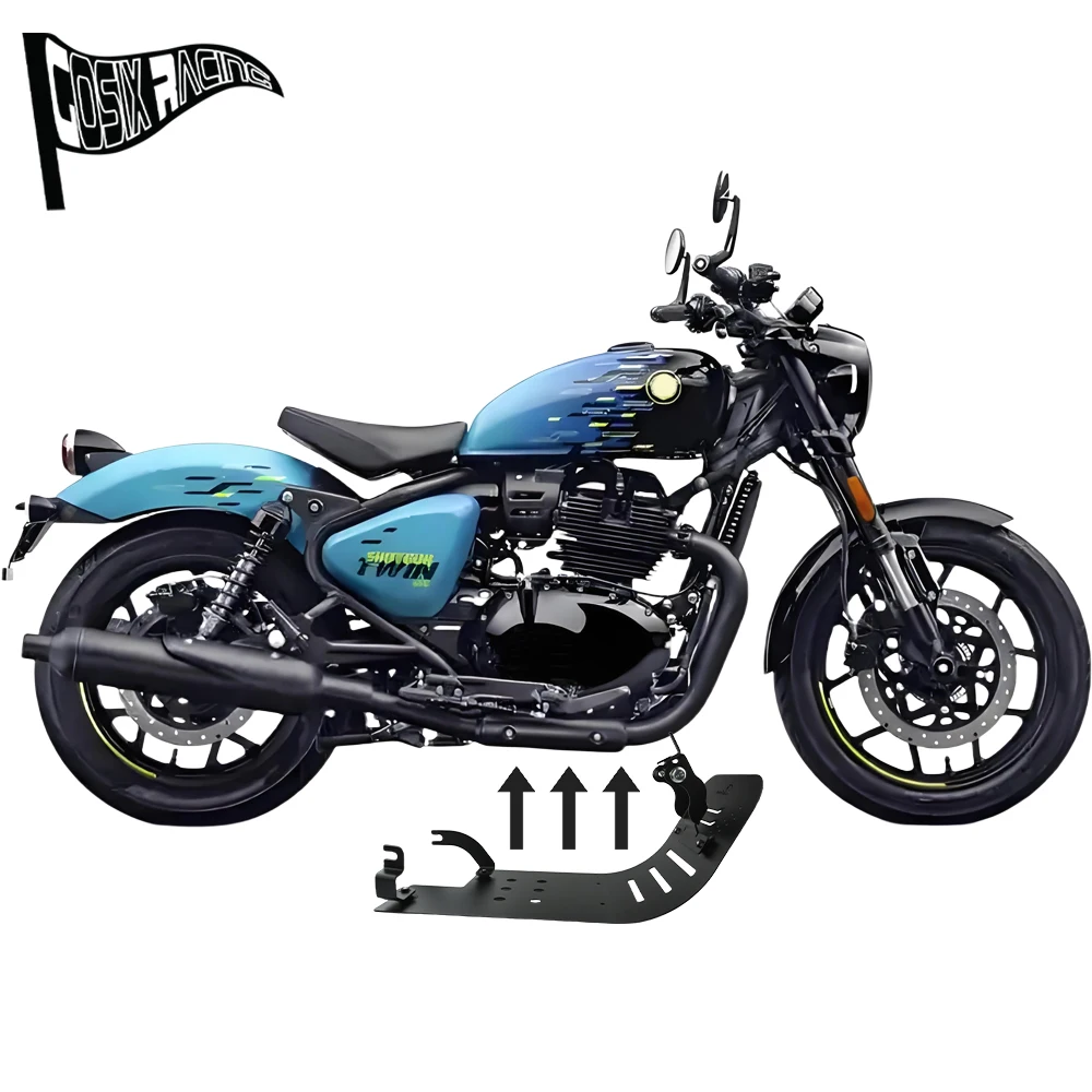 صالح بندقية 650 24-25 سوبر النيزك 650 23-25 الكلاسيكية 650 2025 دراجة نارية الملحقات محرك الألومنيوم لوحة الهيكل حامي