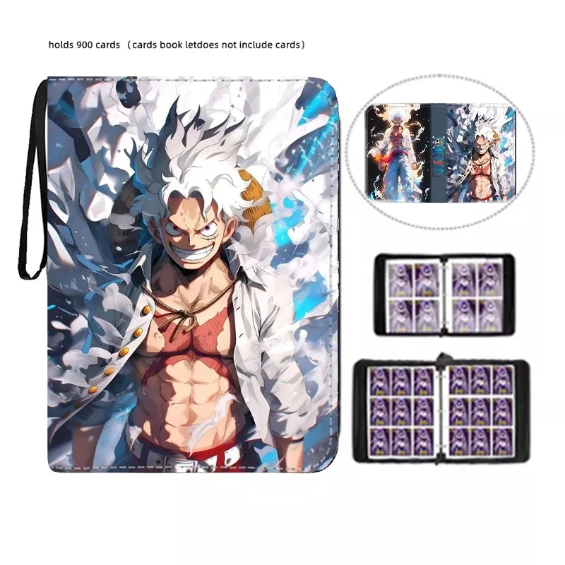 Anime 40-900 Stuks Een Stuk Luffy Zoro Kaart Boek Pu Super Grote Capaciteit Kaart Binder Display Spel Collectie Kaart Kaart Kids Speelgoed Cadeau