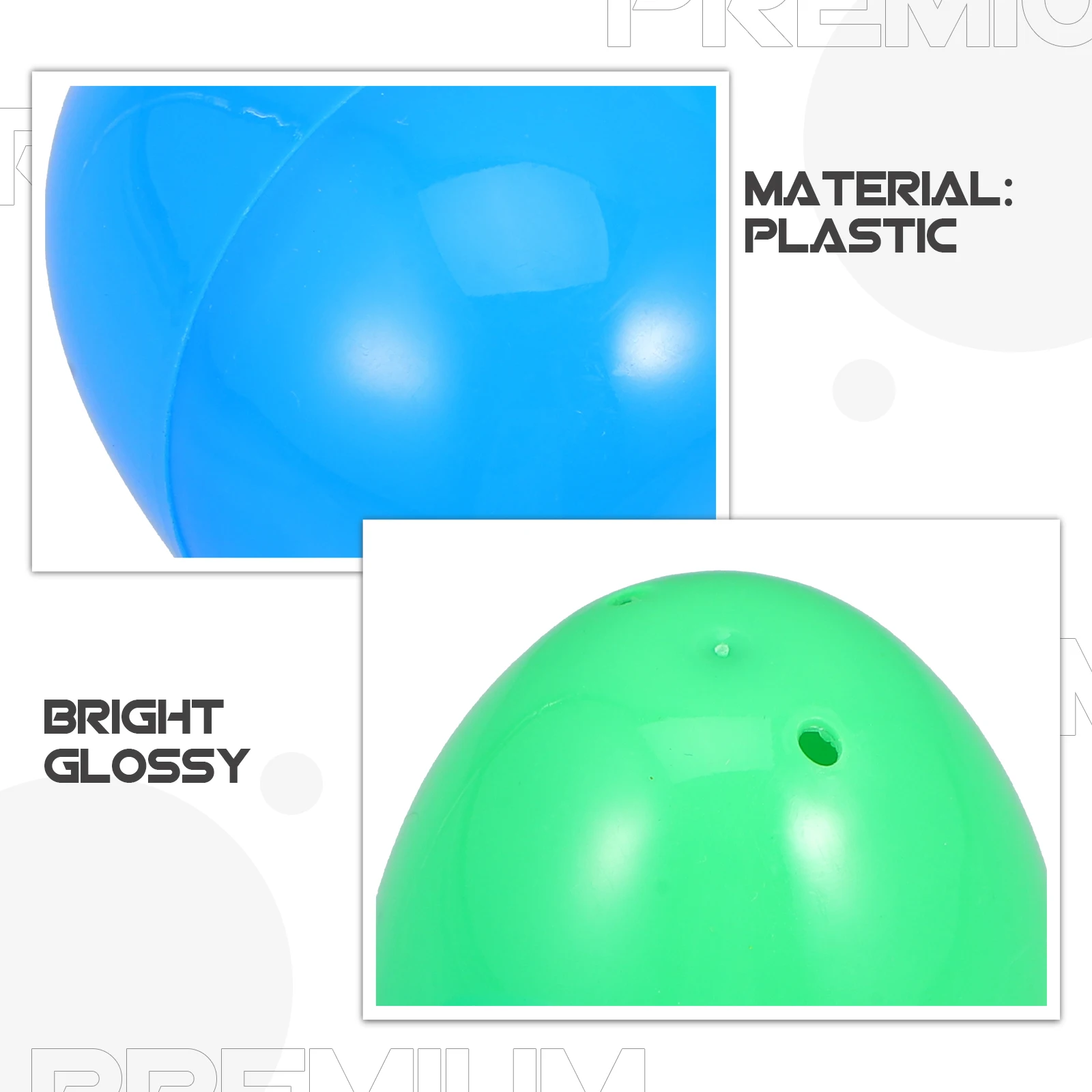 12 Uds. De huevos de Pascua DIY, 6Cm, plástico de alta calidad, colores surtidos para decoraciones de Pascua, Kits para manualidades, recuerdos de fiesta, rellenos de regalos