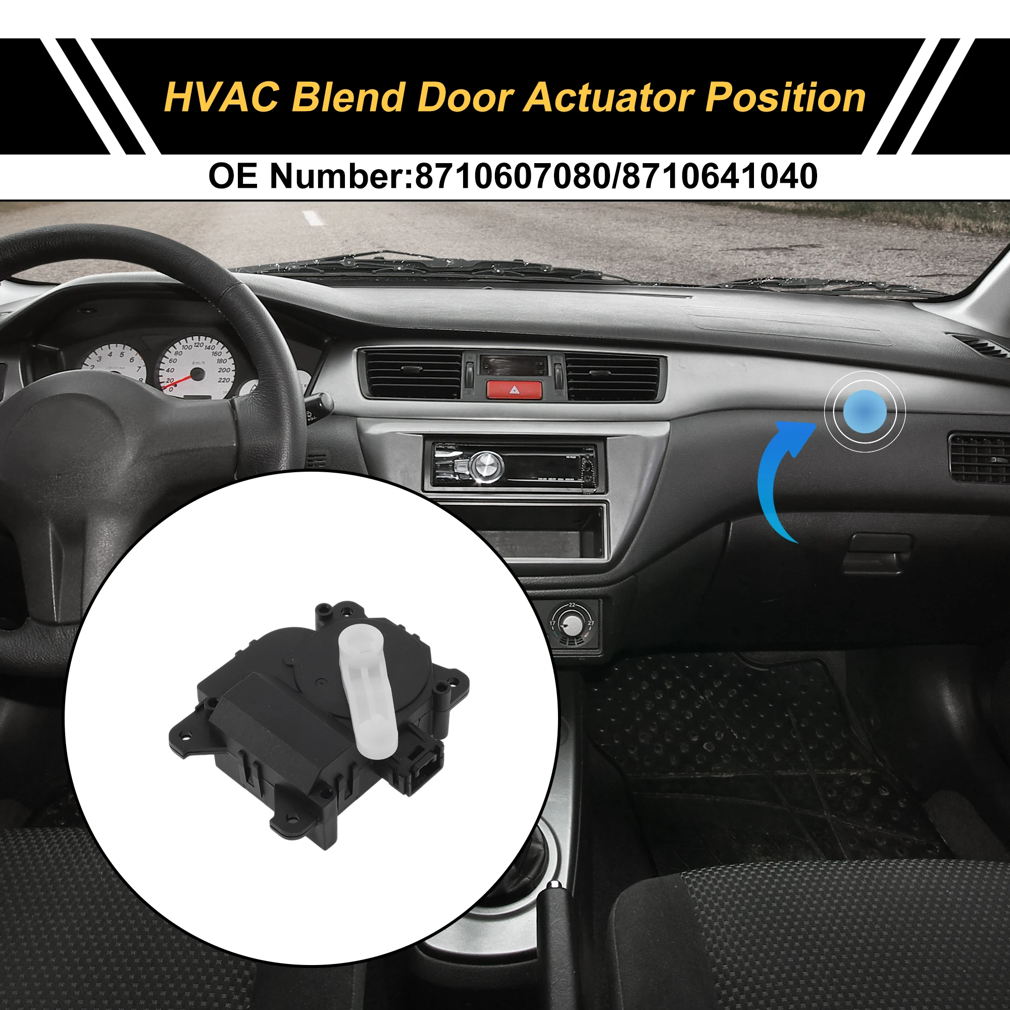 

Привод двери смеси обогревателя UXCELL HVAC для Toyota Solara 04-08 No 8710607080/8710641040