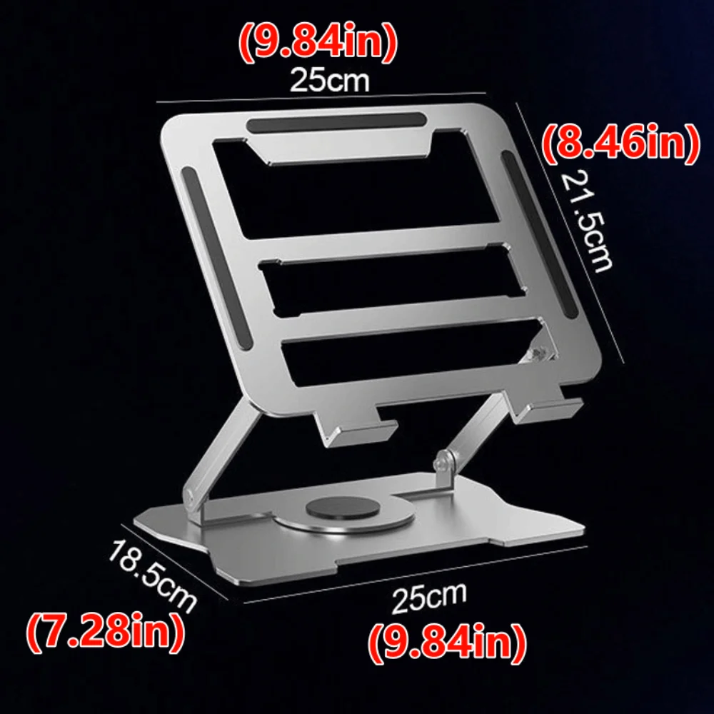 360 °   Rotation Drehbare Tablet Ständer Wärmeableitung Einstellbare Laptop Halter Multi Winkel Anti Slip Laptop Metall Halterung