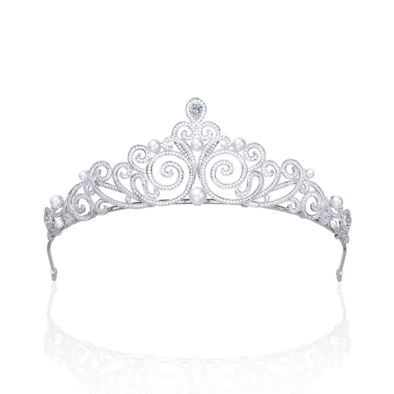 Himstory-Couronne de Perles de Mariage pour Patients, Diadème Rétro Européen, Accessoires de Cheveux de ix, Cadeaux de Coiffure, Nouvelle Collection