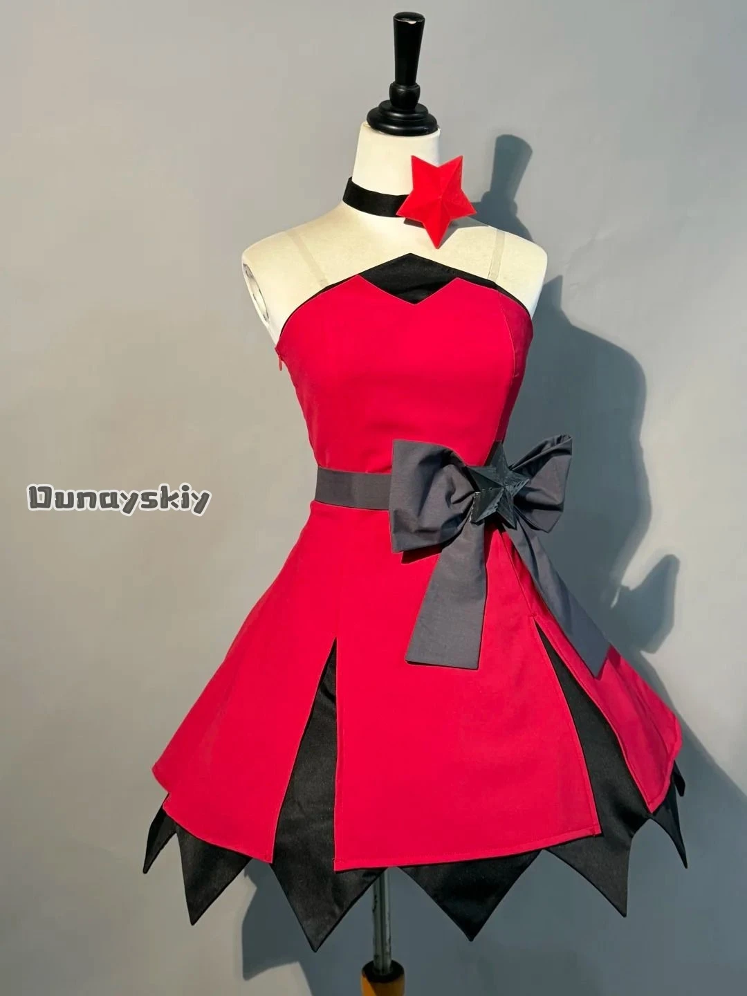 Anime Aotu World Infancy Kalie Cosplay Costume Red Strapless Princess Lolita Dress Woman Halloween Carnival Theme Party Dress Up view 3