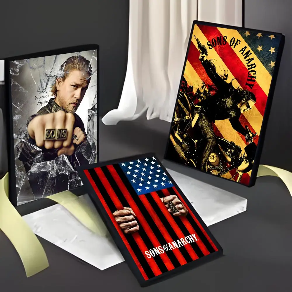 Biker Drama Series S-Sons Of Anarchy Poster American Film Mural Home Childrens Room Wall Decor Print