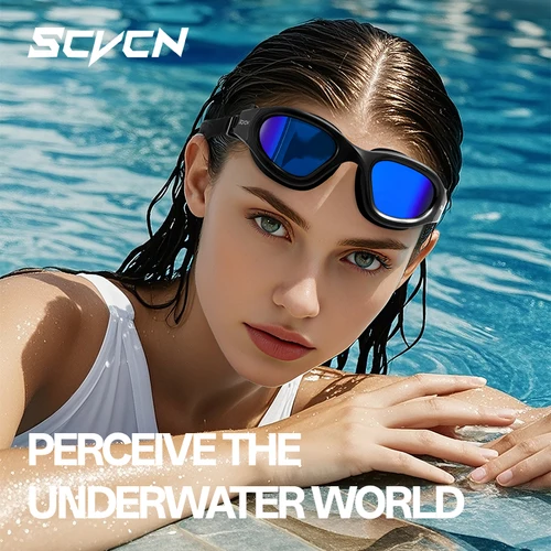 Imagen 2 del producto SCVCN gafas polarizadas antiniebla gafas de natación deportes acuáticos a prueba de fugas hombres mujeres UV400 buceo silicona gafas de natación protección