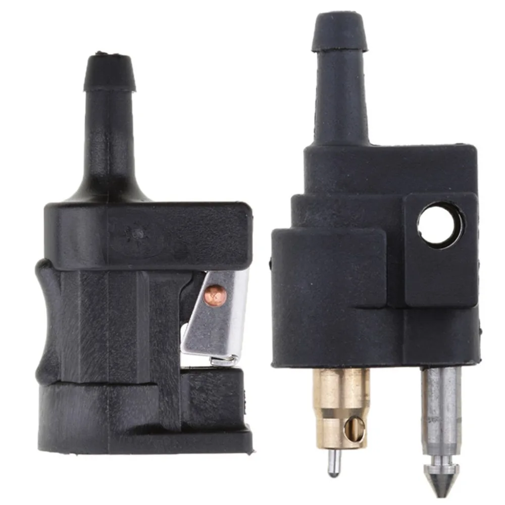 Fuel Line Connector For Outboard Motor Engine Kit Male & Female Plastic 2pc Set