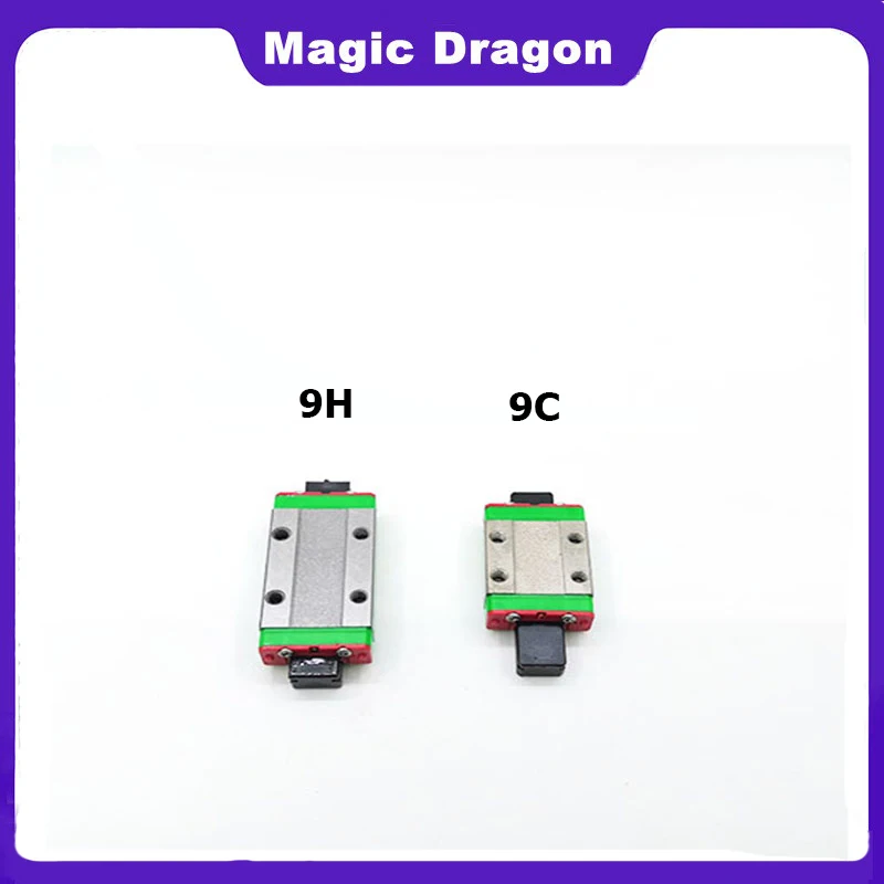 NEW 9mm Linear Guide MGN9 100 150 200 250 300 350 400 450 500 600 800 1000 mm Linear Rail + MGN9H or MGN9C Block 3D Printer CNC