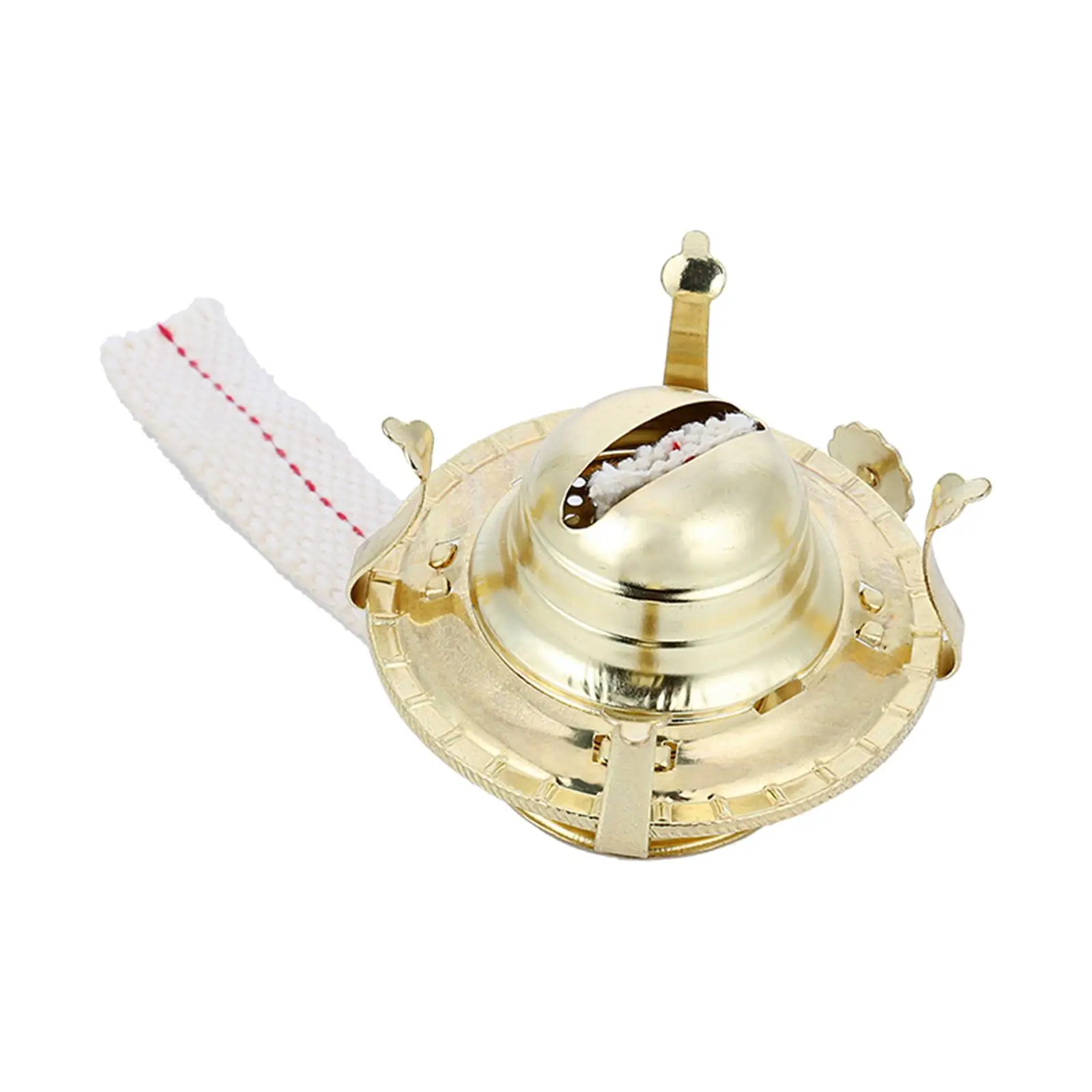Wick for Oil Lamp Vintage Aluminum Alloy Burner Insert Accessory for Home Retro Antique Decor