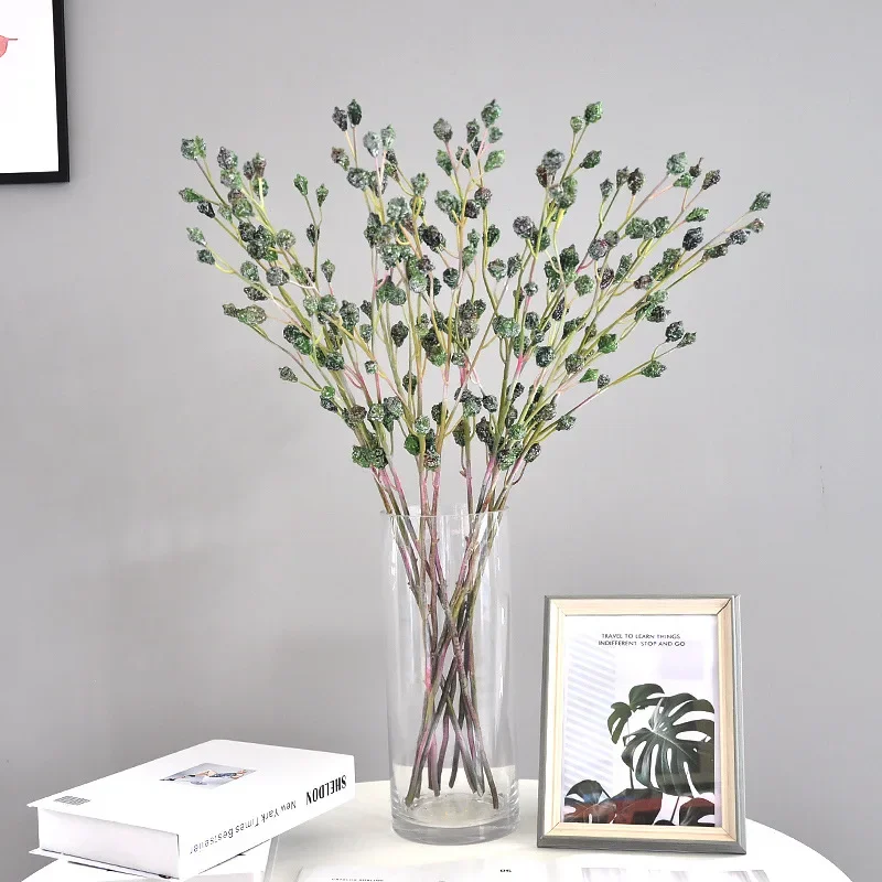 

67CM Artificial Plants - Eucalyptus Fruit Stem with Long Branches for Home Decor