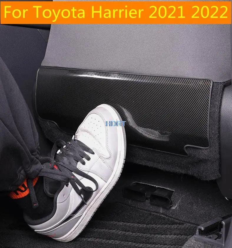 

For Toyota Harrier 2021 2022 Car Styling Seat anti kick pad Stainless steel 2pcs trim kickplate Decorative Interior Modification