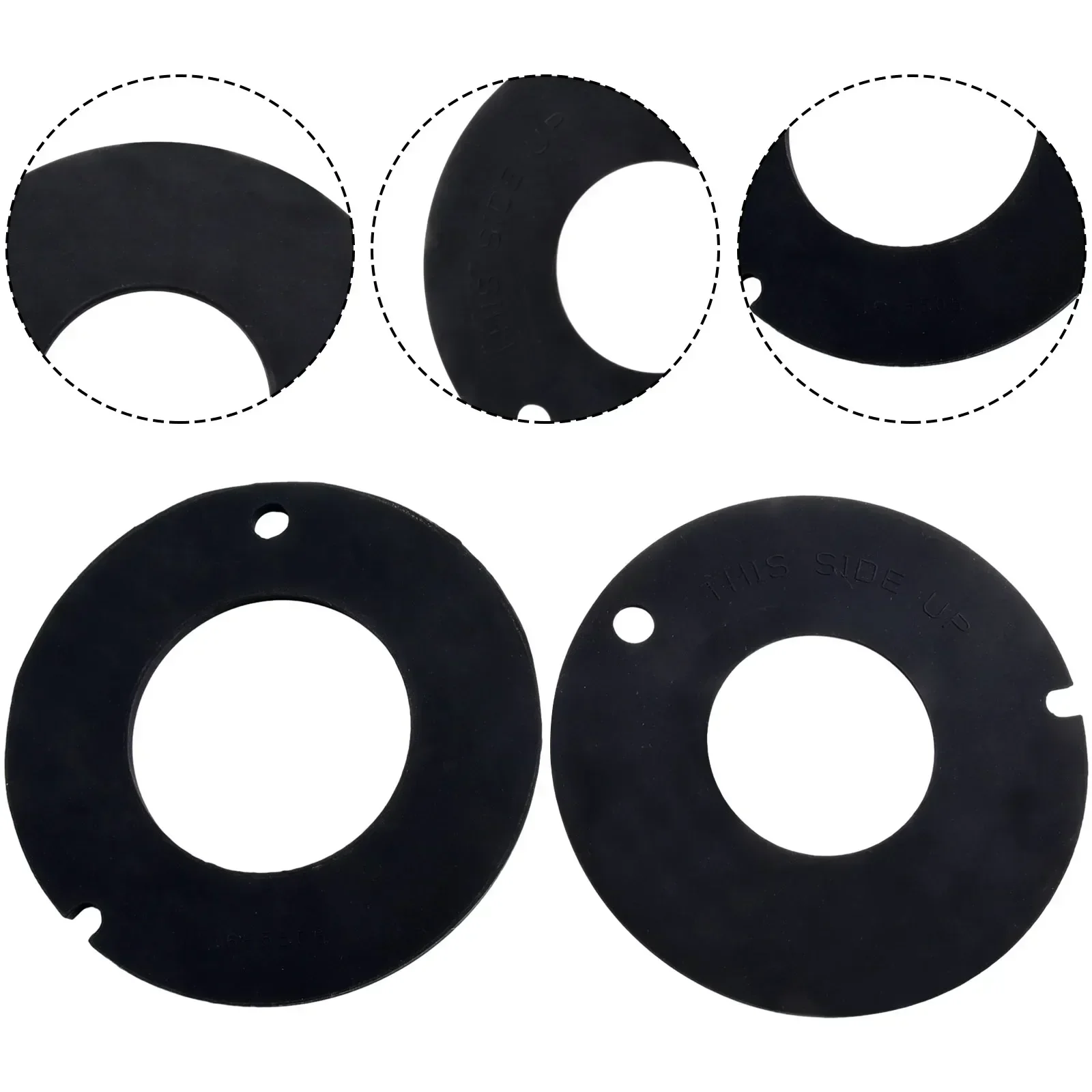 Seal RV Toilet Gasket Black Motors Parts 2pcs/set 385311462 Accessories Bowl Seal Fits 510/ 511 /910/2010/2011