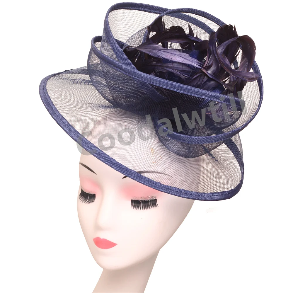 Bruids Bruiloft Haaraccessoires Veren Sluiers Tovenaar Hoeden Cocktail Hoofddeksels Dames Race Gelegenheid Hoedenzaak Hoed Hoofdband