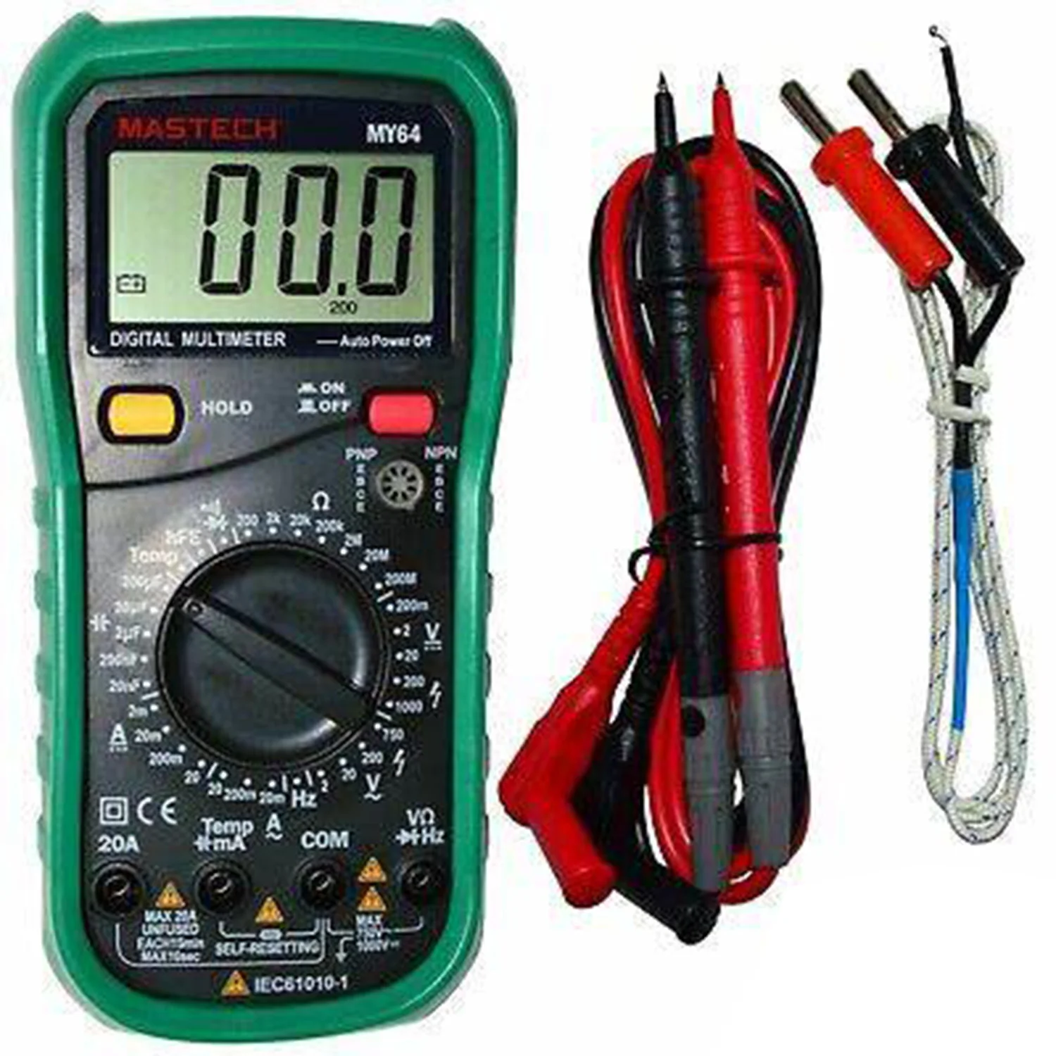 MASTECH MY60 MY61 MY62 MY63 MY64 MY65 MY68 Manual Ranging Digital Multimeter Electric Handheld Tester Meter Voltmeter Data Hold.