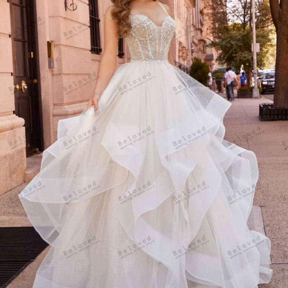 Vestidos De Novia encantadores Vestidos De Novia elegantes sin mangas bata sin espalda princesa hasta el suelo Vestidos simples De Novia personalizados