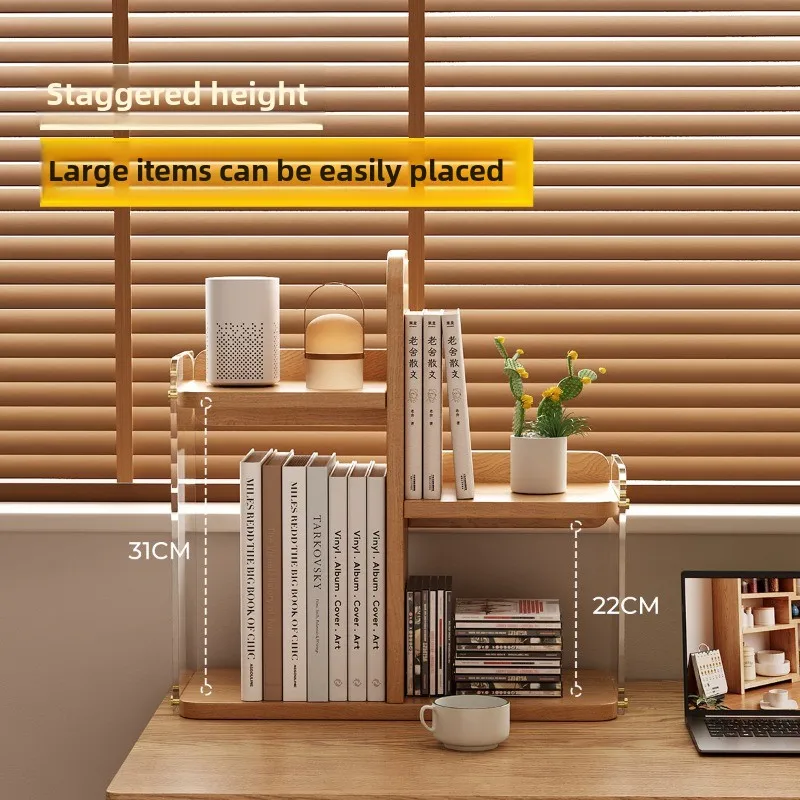 Simple Modern Computer Desktop Storage Furniture Bookcases Multi-layer Bookshelf for Children Student Dormitory Book Storage