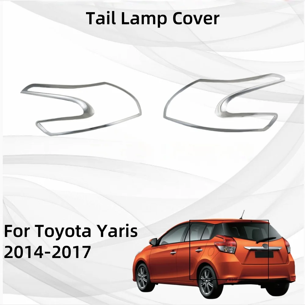 

Car Accessories Exterior Components Decorate Trim Paste Style For Toyota Yaris 2014 2015 2016 2017 Tail Lamp Cover