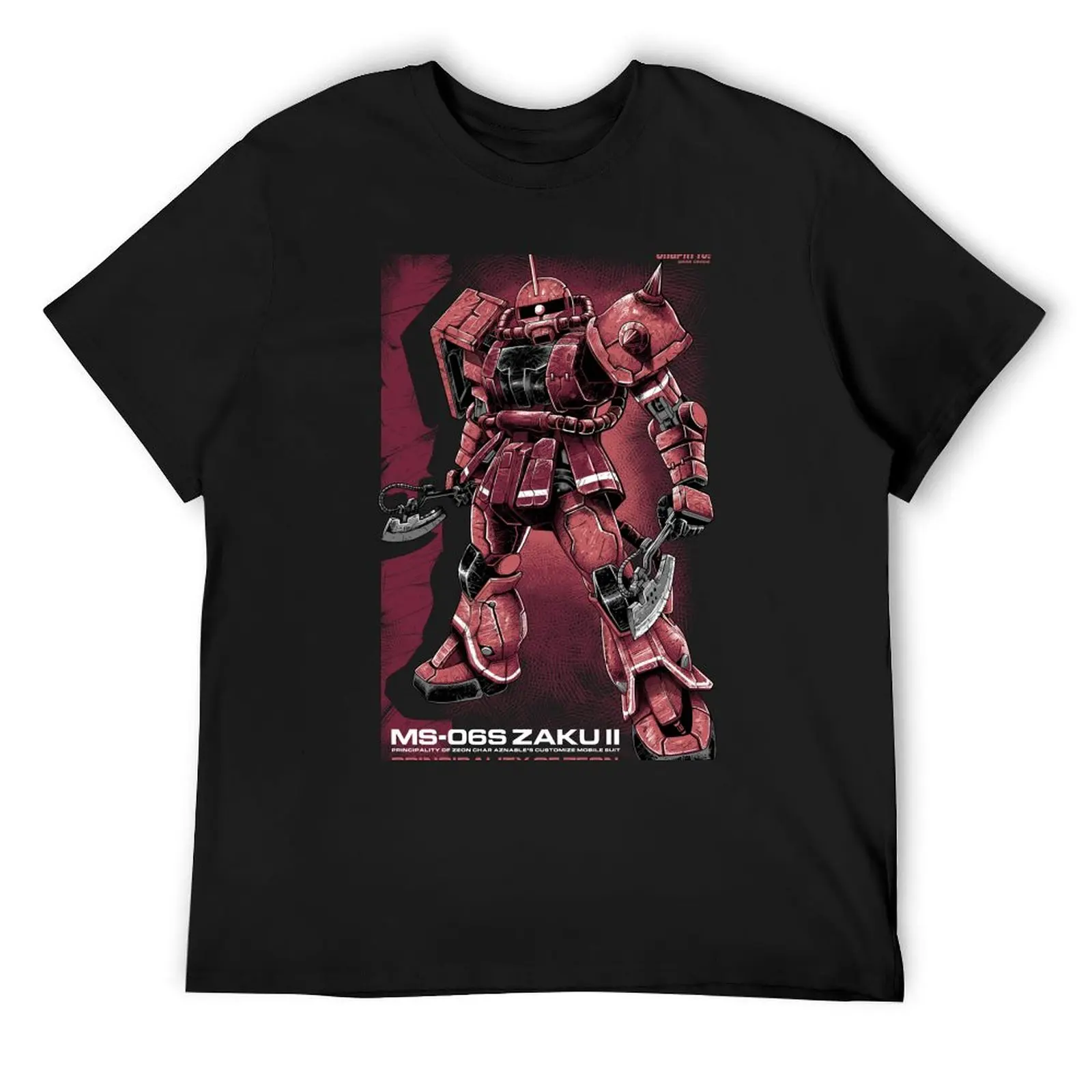 Zaku Char T-Shirt cute clothes customs man clothes anime stuff men tshirt