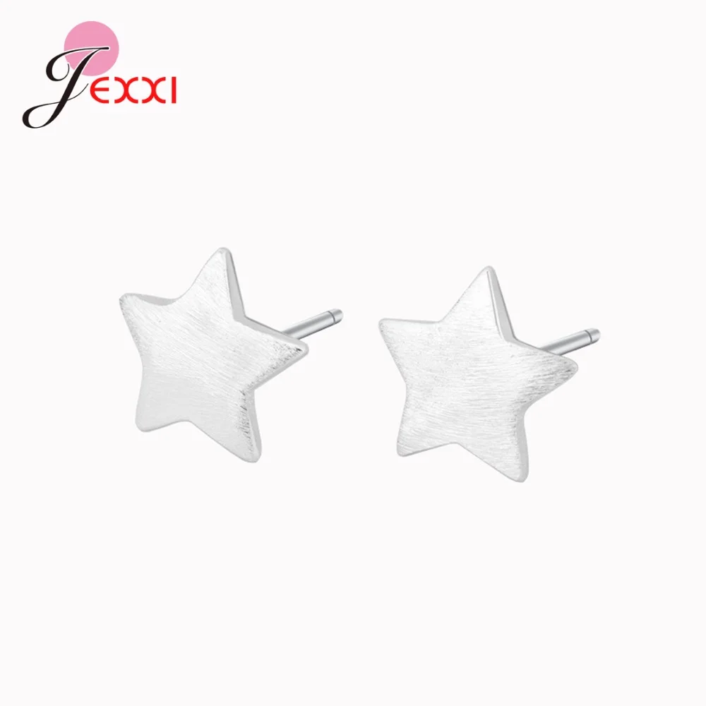 Real 925 Sterling Silver Jewelry For Women Cute Animal Hollow Earring Stud Small Stud Earring For Girls Wholesale/Retails