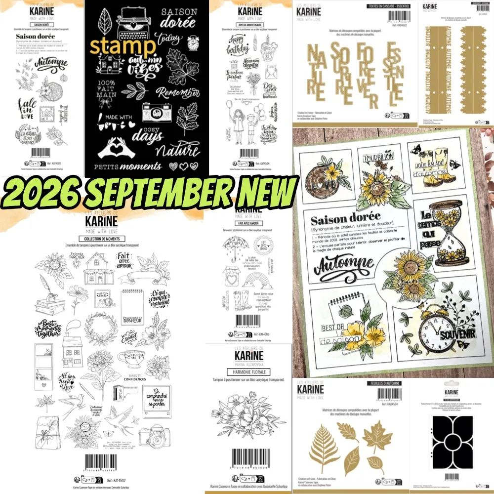 Nature Sourire 2026 New Metal Cutting Dice And Stamps For Scrapbooking Stencil Embossing Mold DIY Paper Cards Craft Cutting