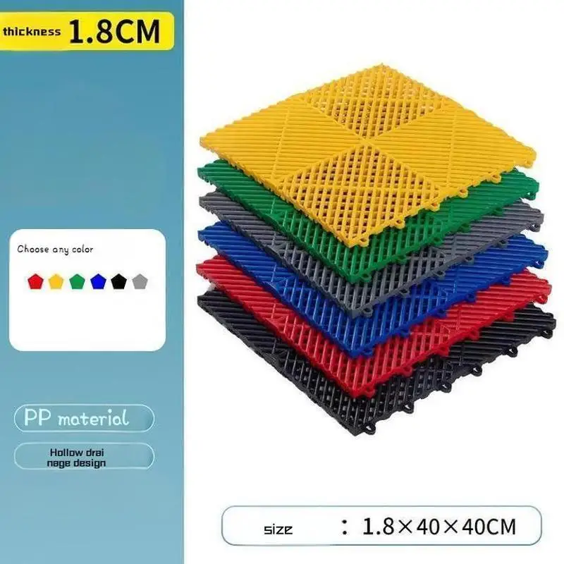 40x40cm Grille Floor Garage 4s Shop Car Wash E-sports Room Basement Interlock Splicing Drainage Pad Plastic Tile