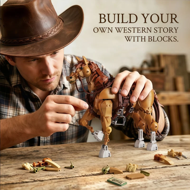 1258-piece MOC Western Cowboy  - Lego Set City ulasan dan harga
