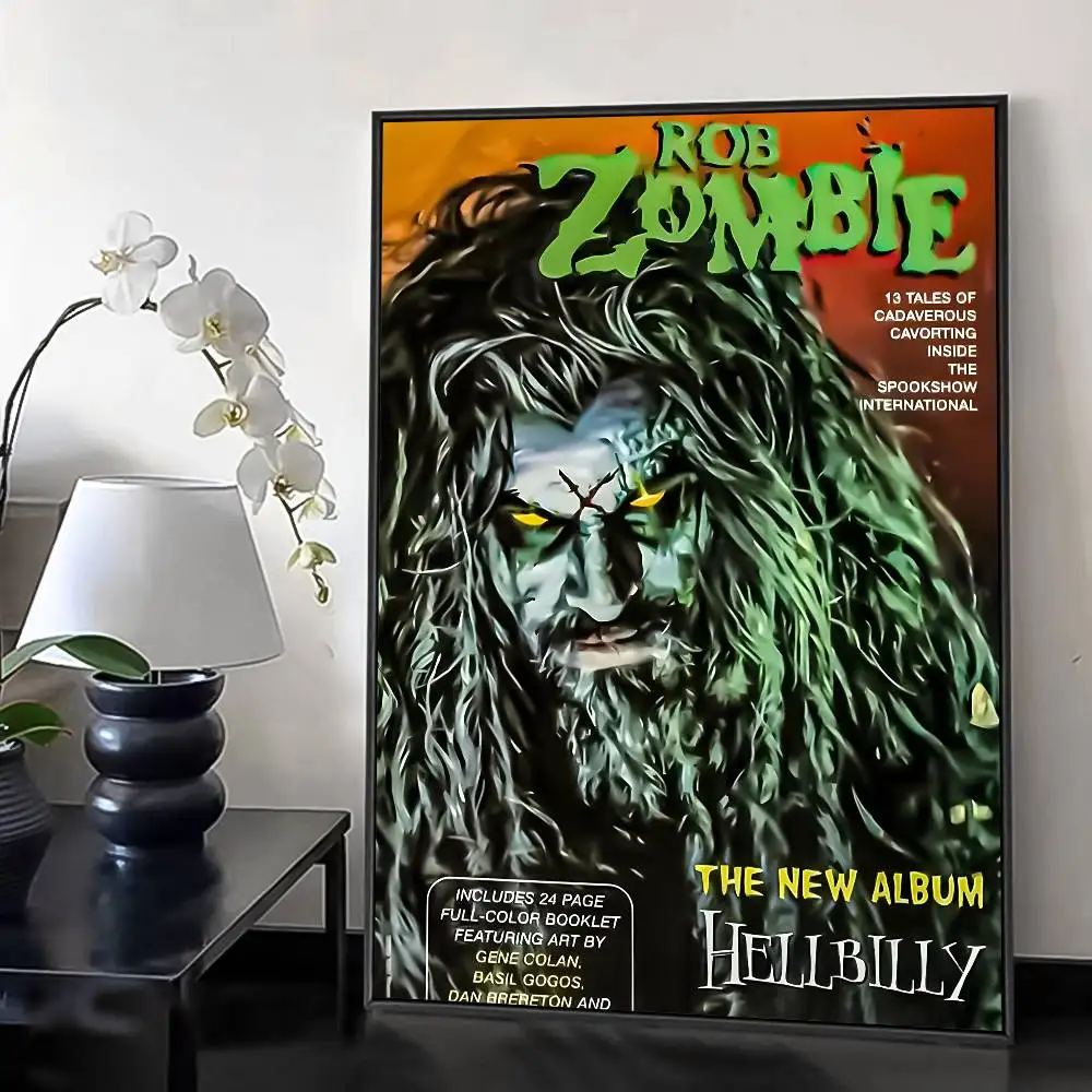 ملصق R-Rob Z-Zombie الكلاسيكي عالي الدقة على الحائط اللاصق المقاوم للماء وغرفة المعيشة المنزلية وغرفة النوم والديكور الجمالي