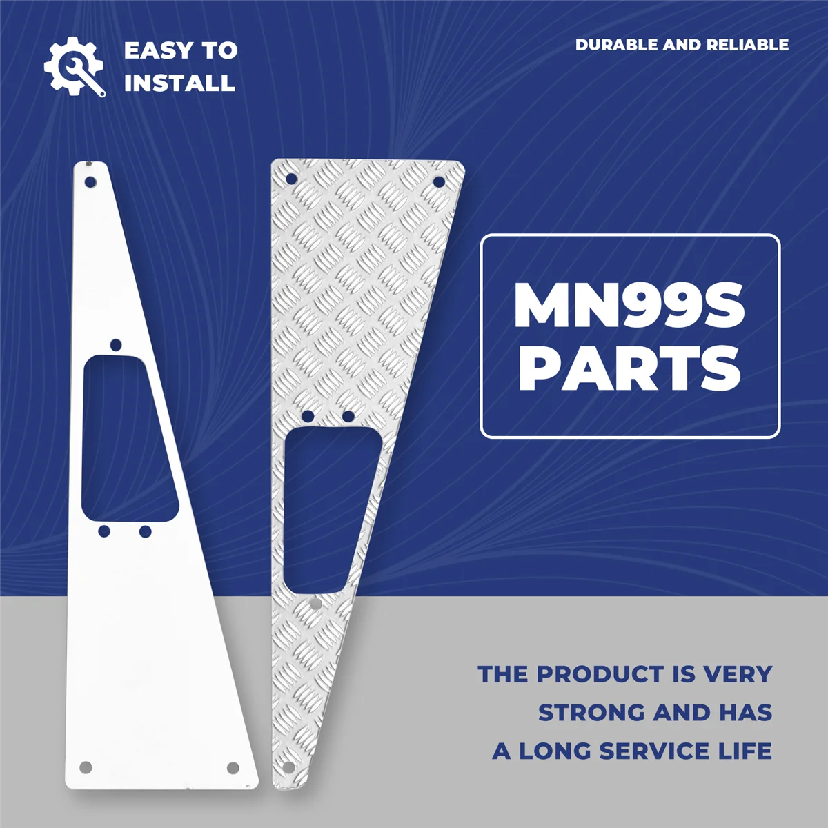 ل MN D90 D99S MN99S 1/12 RC ترقية السيارات أجزاء معدنية المضادة للانزلاق لوحة كمية مصبغة الملحقات #4