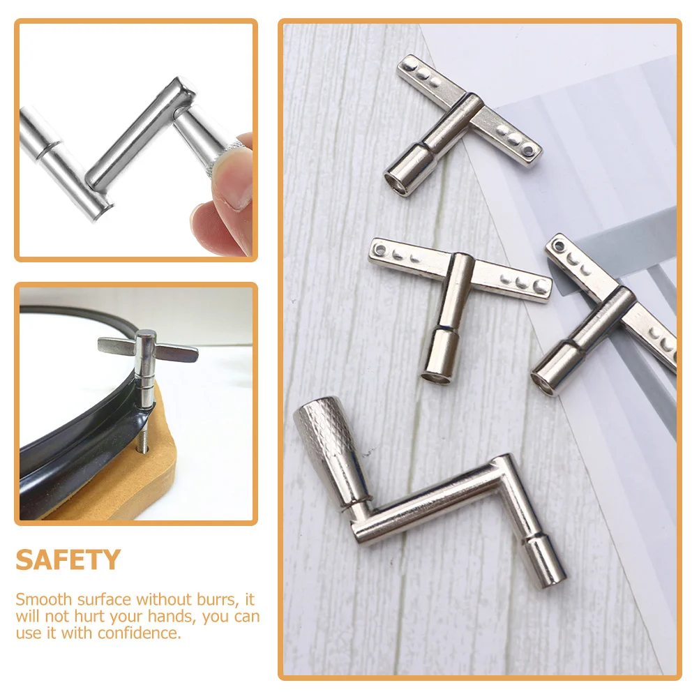 

4Pcs Drum Tuning Keys Metal Tool for Drummers Beginners Practice Gift Friends Smooth Surface No Burrs Drum Key