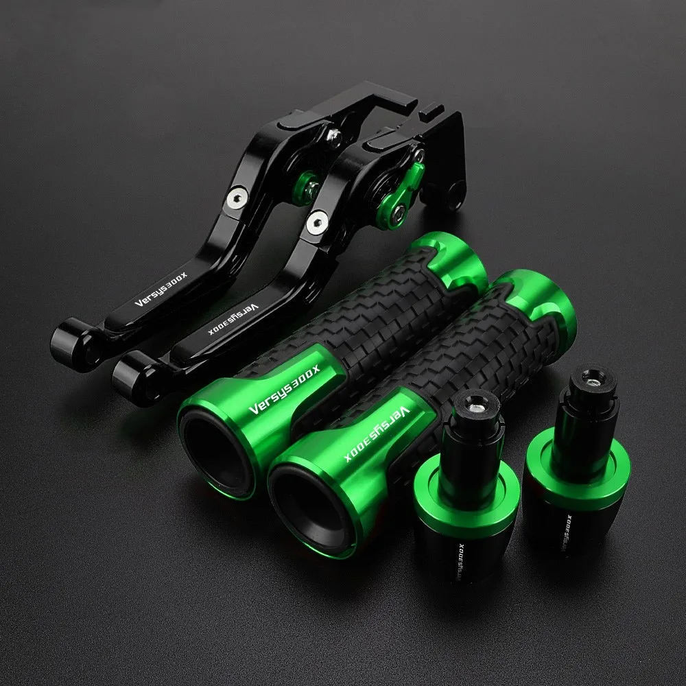 

For Kawasaki VERSYS300X 2008-2019 2018 2017 2016 Motorcycle Clutch Brake Levers Handlebar Grips Ends 2015 2014 2013 2012 2011