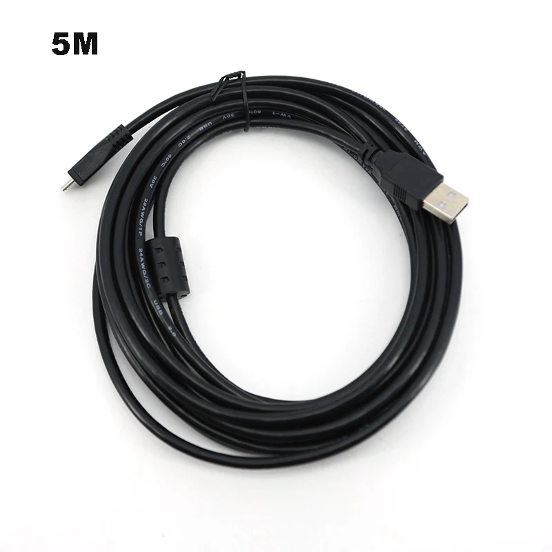 5m Micro USB 2.0 Cable USB 2.0 Type A Male to Micro B Male Foil+Braided Shielded e1