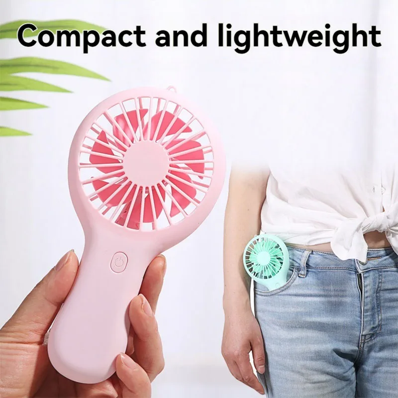 New model Mini Portable Creative USB charging Fan compact Handheld portable fan Gift Student home work Travel pocket desk fan image 5