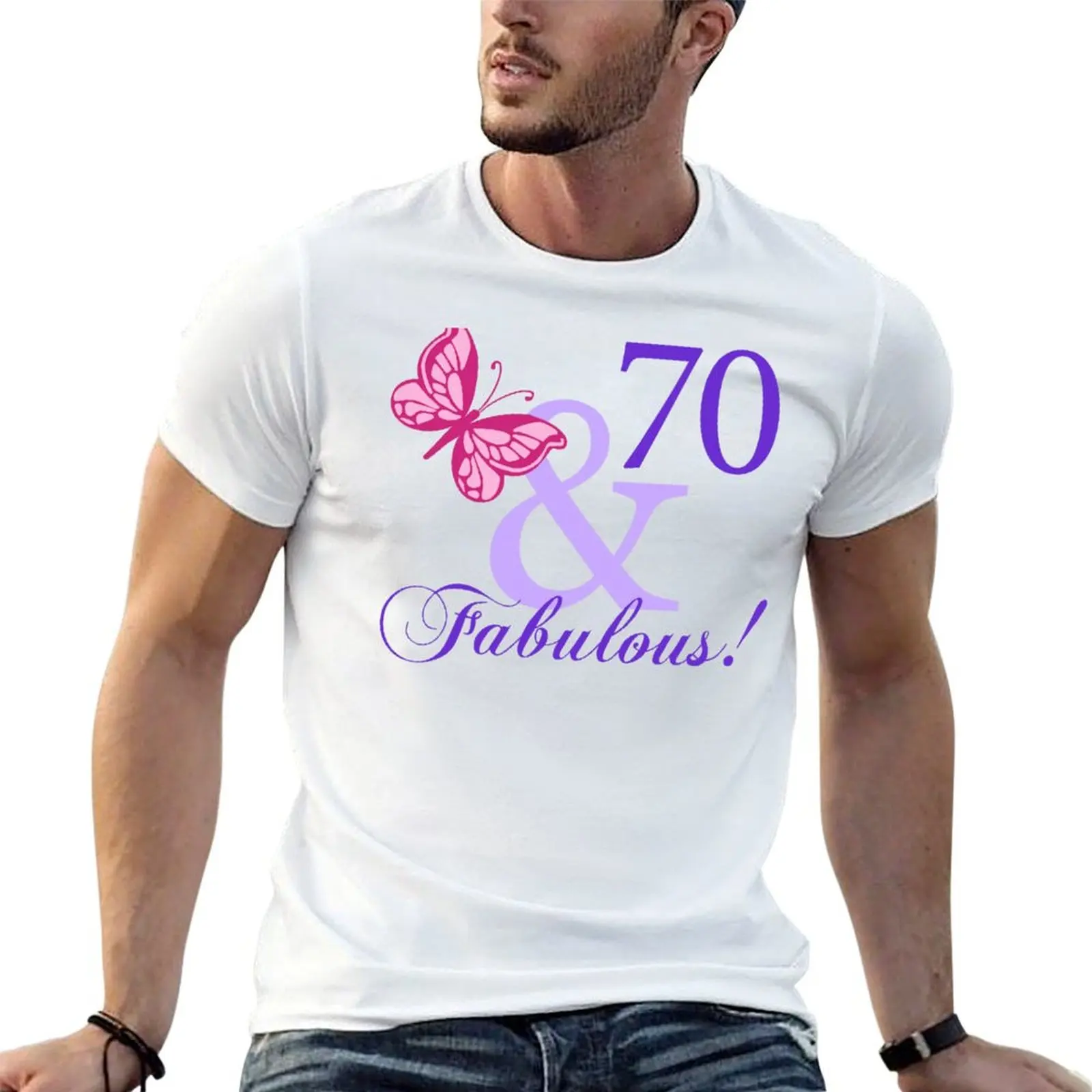 

cotton shirts 70th for shirt Fabulous T-Shirt man t t 100% Birthday