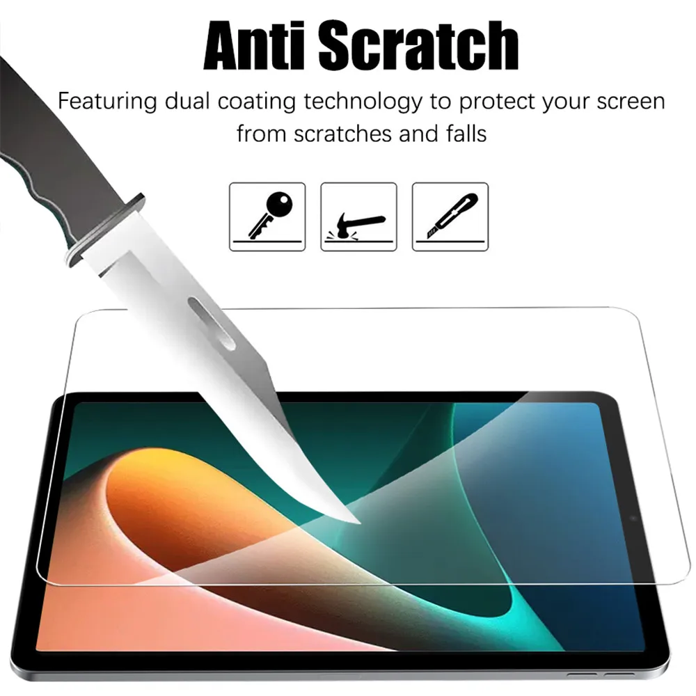 2Pcs Tempered Glass For Xiaomi Pad 6 5 Pro 11 Inch Screen Protector For Redmi Pad 10.6 Tablet Accessories Film