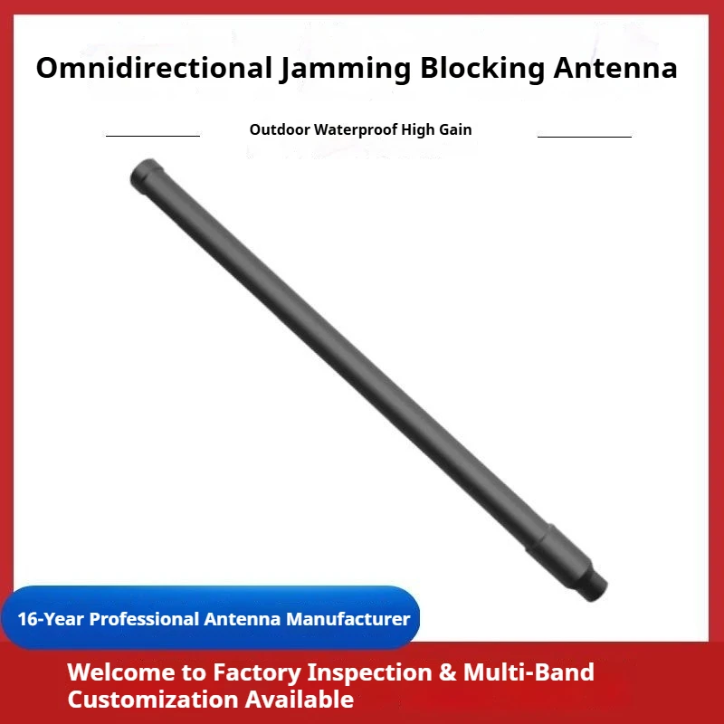 Outdoor High-Gain Omni-Directional Fiberglass Antenna N Male for 433/868/915MHz, 1.2/1.5/2.4/5.8GHz