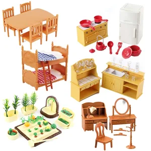 Dolhinhase Kit für Puppen, Miniaturspielzeug, Puppenzubehör, Schlafzimmer, Badezimmer, 1.12 Haupt Mini -Verkaufsmine Moble - №5