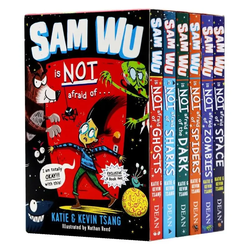 6pcs/set English Storybook Sam Wu Is Not Afraid of Fun Children's Educational Books Livros