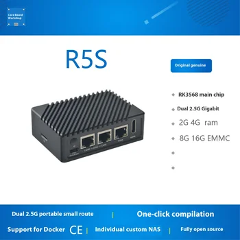 Electri r5sルーター、デュアル2.5gギガビット、ミニ開発ボード、すべての金属ハウジング、rk3568