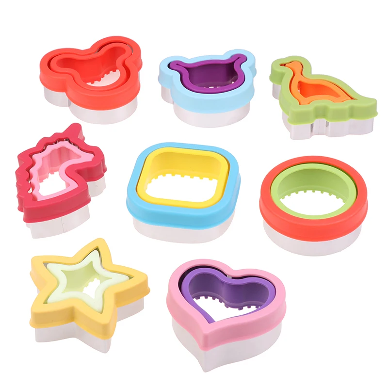 

Набор сэндвич-резаков для детей, пасхальные формы из нержавеющей стали с изображением животных, динозавров, металлические формы для печенья, инструменты для выпечки